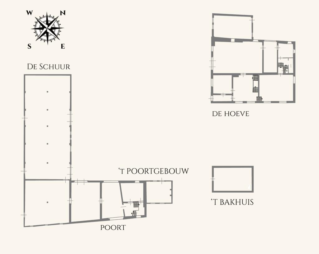 plattegrond kasteelke schets